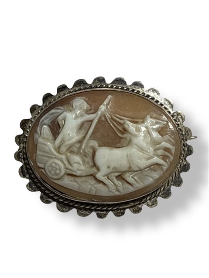 Broche Mandile 1922 Femme Cammei antichi in Argent Conchiglia 2MSPCM3 - 2MSPCM3